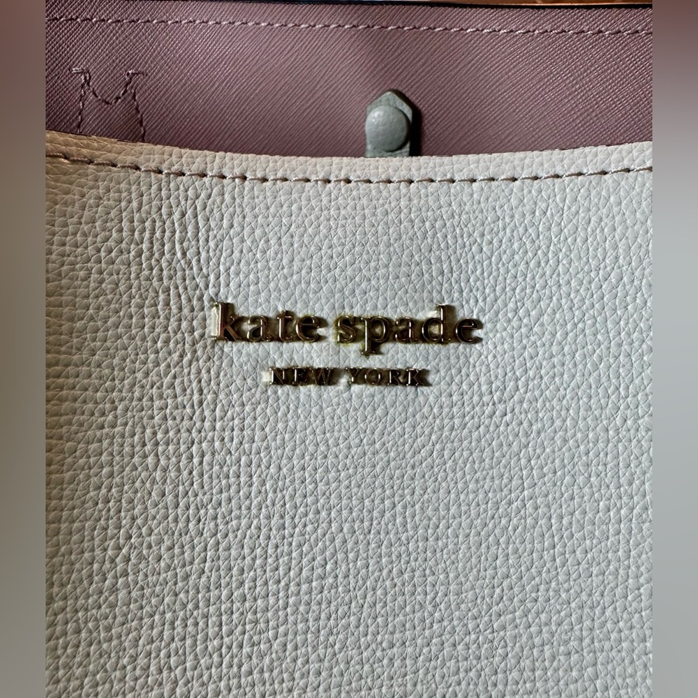 Kate Spade New York All Day Large Tote Bag with Wristlet Pouch in Crystal Blue - Picture 7 of 16